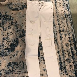 TopShop white jeans